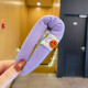 Children's hairpin large bubble sponge bb clip female face wash bangs hair clip forehead hair clip female clip headdress large smiley hairpin [Random 1 package]