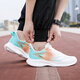Warrior men's shoes spring running shoes breathable lightweight soft sole sneakers versatile casual shoes 3291 white and blue orange 43