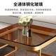 
Spring pastoral Internet celebrity rock slab tea table table living room household Nordic light luxury modern square combination glass small apartment simple tea 70 gray glass + 60 white rock slab (black rack gray pump [delivery to home]