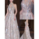 
Yunxiang Sihai Rental High-Custom Version 2024 Puffed Skirt Host Art Exam Banquet Adult Ceremony Annual Meeting Heavy Industry Toast Evening Dress XY01 Plus Skirt Support 10 XS