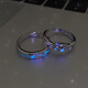 Shui Yunmiao Luminous Meteor Shower Ring Couple Ring for Men and Women Simple Light Luxurious Luminous Open Ring 520 Valentine's Day Gift Pair (Gift Box)