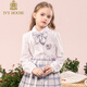 IVY HOUSE Ivy children's clothing girls spring new parent-child clothing JK long-sleeved shirt sweet, cute, comfortable and versatile college style white 120cm (120/56)
