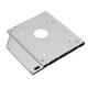 Liantuo 12.7mm notebook optical drive slot SATA hard drive bracket hard drive bracket black + silver (suitable for SSD solid state drive Z105