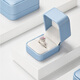 
Duobaoni Jewelry Box High-end Rounded PU Leather Ring Box Bracelet Pendant Earring Box Gift Jewelry Packaging Box Customized Logo Bracelet Box-H15904