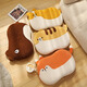 Meet the Beauty Memory Foam Pillow Pillow Cat Belly Pillow Super Soft Cervical Spine Student Male and Female Cat Belly Cute Cartoon Pillow Single Memory Foam Pillow Cat Orange 55x35