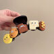 SAHANE Zuoyu cute cartoon biscuit clip for women 2024 new high-end hair clip back of the head spring and summer shark clip headdress PD09 biscuit