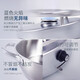 Kisag Swiss Wascher stove family hot pot set suitable for 3-5 people hot pot catering household multi-person beef hot pot stainless steel color 2-piece set