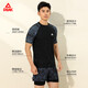 Peak men's swimsuit split short-sleeved swimming trunks men's boxer anti-embarrassment double-layer swimming trunks seaside spa suit XL