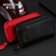 Sac clé de voiture de vache réelle Monbers pour hommes, sac à glissière de grande capacité, sac de cadenas de taille pour femmes, sac de carte à la mode, permis de conduire, noir sans taille suspendu 6 boutons 6