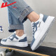 Zapatos oficiales de los hombres del guerrero Zapatos de primavera de primavera. Altura para hombres zapatos blancos que mejoran zapatos casuales de cuero zapatos deportivos blancos y azules 42