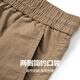 Danser avec le loup [pendante et anti-rides] pantalon décontracté texturé d'été pour short décontracté pour hommes 701 kaki 54 / xl