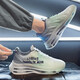 EXUELING men's shoes summer breathable cushion shock-absorbing large size men's shoes sports shoes youth trendy running shoes heightened summer shoes men TK757 gray-green 42 (260mm)