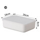 Yushe plastic sundry storage box with lid large storage box household plastic clothing storage box snack book storage box N108 white with lid 45*31*25.8cm