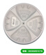 
Haier washing machine accessories chassis turntable fully automatic wave roulette plastic turbine washing plate No. 15 6167 wave roulette with screws
