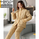 
Modal pajamas for women in winter, three-layer thickened velvet woven pure cotton jacket for women in autumn and winter coral velvet winter home clothing 17078 M (160): Suitable for 80-100 Jin [Jin equals 0.5 kg]