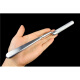 Double-sided bone file bone skeleton JZ Shanghai Golden Clock Orthopedic Equipment Medical Round-headed pointed gun-shaped file animal P14110 Bone file gun-shaped pointed sparse teeth