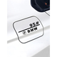 REACHNOW car fuel tank cap reflective sticker with 92# gasoline and 95# diesel personalized fuel tank prompts to cover scratches and cover, take 1 shot and 2 Toyota/remark fuel number/default 95