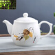 Xiangyan (xiangyan) large-capacity household teapot with filter 1000ml office tea kettle large teapot white porcelain cold kettle Lanxiang