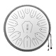 
Huashu Ethereal Drum 15-tone small 13-inch carbon steel color hollow percussion instrument steel tongue drum beginner musical instrument titanium white