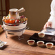 Suncojia tea-making stove set around the stove charcoal barbecue stove carbon tea pot pot ceramic tea cup mud stove earthenware stove OCC