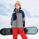 Phenix Phoenix Wettbewerbsserie Kinderski-Anzüge, Big Children's Double-Board-Windschutz und warme Skianzüge, Blue BL 130 cm