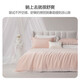 Mercury Home Textile 100S Tiansi Four-Piece Set Gongsai Laiser Quilt Cover Bed Sheet Duvet Cover Kit Home Hotel Double Bedding Haruhi Chunxi [100S/Tiansi] 1.2-meter bed (suitable for 150*210cm quilt core)
