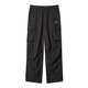 CARBEEN (CABBEEN) [Leicht und leichte Lakele] Lose Casual Hosen für Männer 2024 Sommermarke Brand Fuß Schwarze Hose Kohleschwarz 01 L /175/50