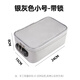 Juehuo household ID storage bag passport travel carrying case waterproof fire storage with lock large file storage bag silver gray lock large size (high-end model) 36*27*15cm