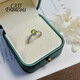 CAJJ Francois Peridot Ring for Women Daily Versatile Jewelry Gift for Personal Wear 925 Silver Natural Colored Jewelry Gemstone Hong Kong No. 11