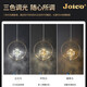 
JOICO Swiss bedroom bedside chandelier light luxury modern simple creative art small hanging line light high-end crystal lamp LD1585-8w three-color light-diameter 20cm-high bright eye protection