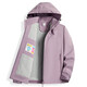 Chaqueta de gabardina de vancamel de camello occidental de las mujeres más la chaqueta corta espesada con capucha con capucha suave de la capa de choque de una sola capa 9930S Polvo de pezón Zi - Mujeres [color sólido] 2xl