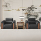 Junyu office sofa simple modern business reception room reception single three-person office coffee table combination set three-person