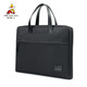 Scarecrow briefcase men canvas casual business bag file bag large capacity simple handbag computer bag 2023 new black