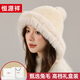 Hengyuanxiang rabbit fur hat for women winter warm ear protection face small balaclava wool hat birthday gift