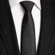 Ifsong Krawatte Männer koreanische Version Schwarz Muster Mode Retro Professionelle formelle Verschleißgeschäftsschmaler Version College Casual British Student Black Phoenix Heck Blume Krawatte Clip