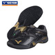
Victor Badminton Shoes Victory Feather Shoes Anti-slip Shoes Shoes Protection Couple Model 9200 P8510CX Racking Sports P8510/CX (Black/Bright Gold) 42