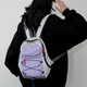 Lugeli Outdoor Backpack Contrast Color Mountaineering Bag Picnic Retro Small School Bag Lightweight Travel Bag Lightweight Hiking Small Backpack Outdoor Backpack Purple