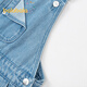 Balabala Kinderkleidung Mädchen Jeans Kinder Frühling große Kinderhosen Overall Denim Medium Blue 88201 130 cm