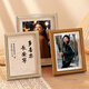 Hollow three-dimensional photo frame table 6 inches 7 inches 8 inches 10 inches a4 inches A3 student wall hanging ornaments photo frame creative frame wood color hollow 8 inches (15.2*20.3cm) hanging
