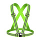 Reflective safety vest, vest, riding night running, sanitation engineering warning protection, elastic elastic straps, reflective clothing, 4*3cm (fluorescent green)
