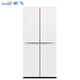 Xinfei 363 liters 58cm built-in refrigerator cross-door energy-saving household refrigerator four-door multi-door energy-saving refrigerator white 363 liters deep 583mm ultra-thin