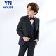 Yinuofang children's suit suit boy suit host flower girl dress performance suit plaid suit 130 yards