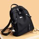 Kangaroo Cube Women's Large Capacity Backpack Women's Backpack 2025 New Solid Color Fashion Casual Backpack Practical Travel Bag Black