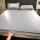 Sailotou Class A Summer Ice Silk Mat Sheet 15m Bed New Summer Soft Mat Washable Children and Infants Available Fitted Balloon Mo Gray Single Product Fitted Sheet 90*200cm