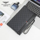 Falai Armani men's clutch bag men's fashion casual business large capacity handbag envelope bag trendy brand handbag black