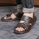 Ji Huilixiu Sandales 2025 Chaussures de plage d'été Sandales masculines décontractées respirant extérieure douce Sole sans glissement.