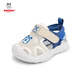 Babudou (BOBDOG) baby sandals boys toddlers 1-3 years old 2 infants and toddlers summer soft sole children's sandals girls' mobile phone steadily shoes BBB263 white 20 shoe length 14cm