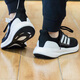 阿迪达斯 （adidas）跑步鞋男鞋2025新款夏季PUREBOOST 23减震运动鞋透气低帮休闲鞋 IF4839黑白 43