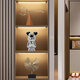 Soft Decoration Ornamente High-End- und luxuriöser Modellzimmer Wohnzimmer TV-Schrank Open Grid Sales Office Bücherregal Dekoration Kombination 1