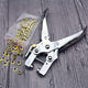 XMSJ belt puncher household air eye punching pliers single hole punching crimping pliers metal guard ring binding machine 6174 crimping pliers + 4.5mm gold buckle